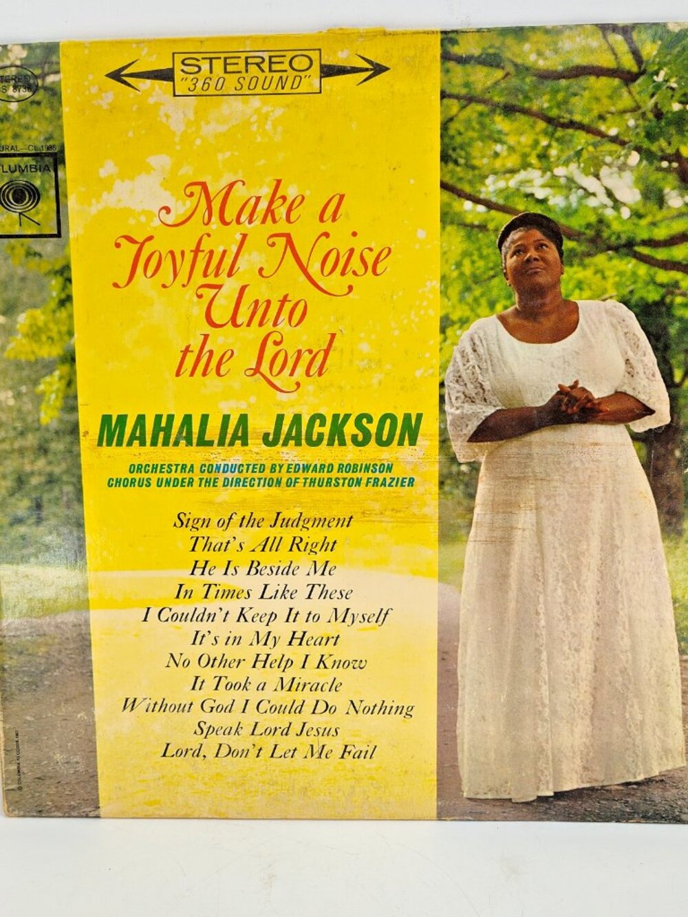 Mahalia Jackson Make A Joyful Noise Unto The Lord 12" LP CS 8736 Vinyl